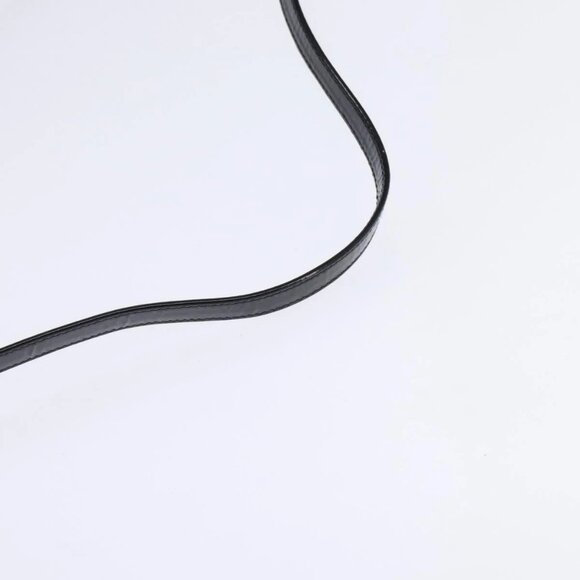 GUCCI Shoulder Bag Enamel Black Gold Auth - Picture 7 of 16